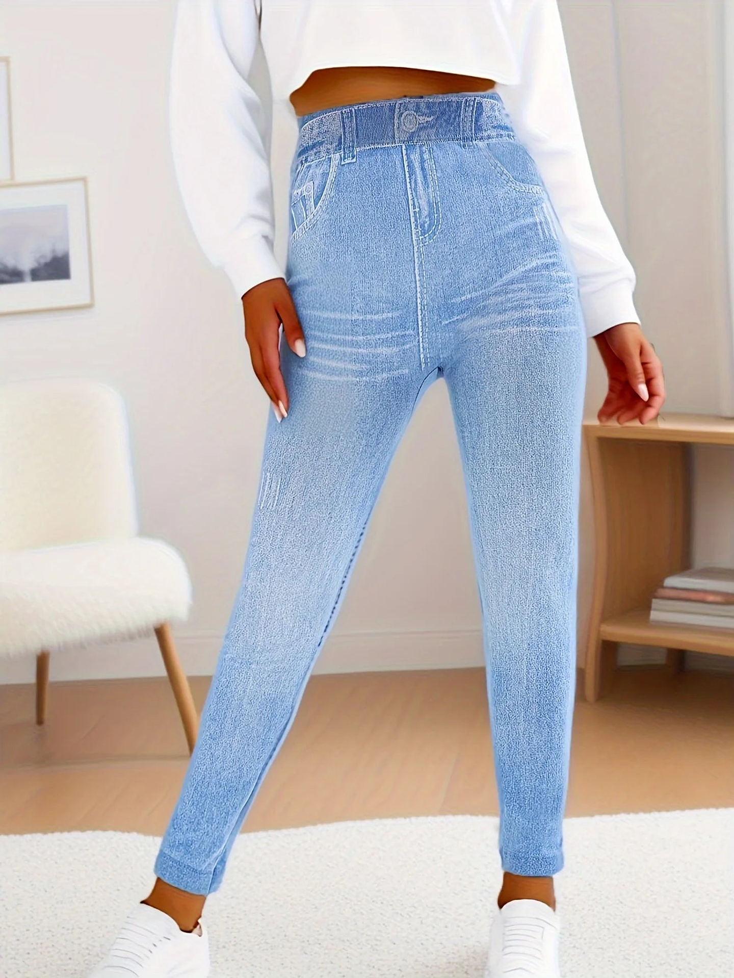 Nora- Faux Skinny Jean Leggings 3