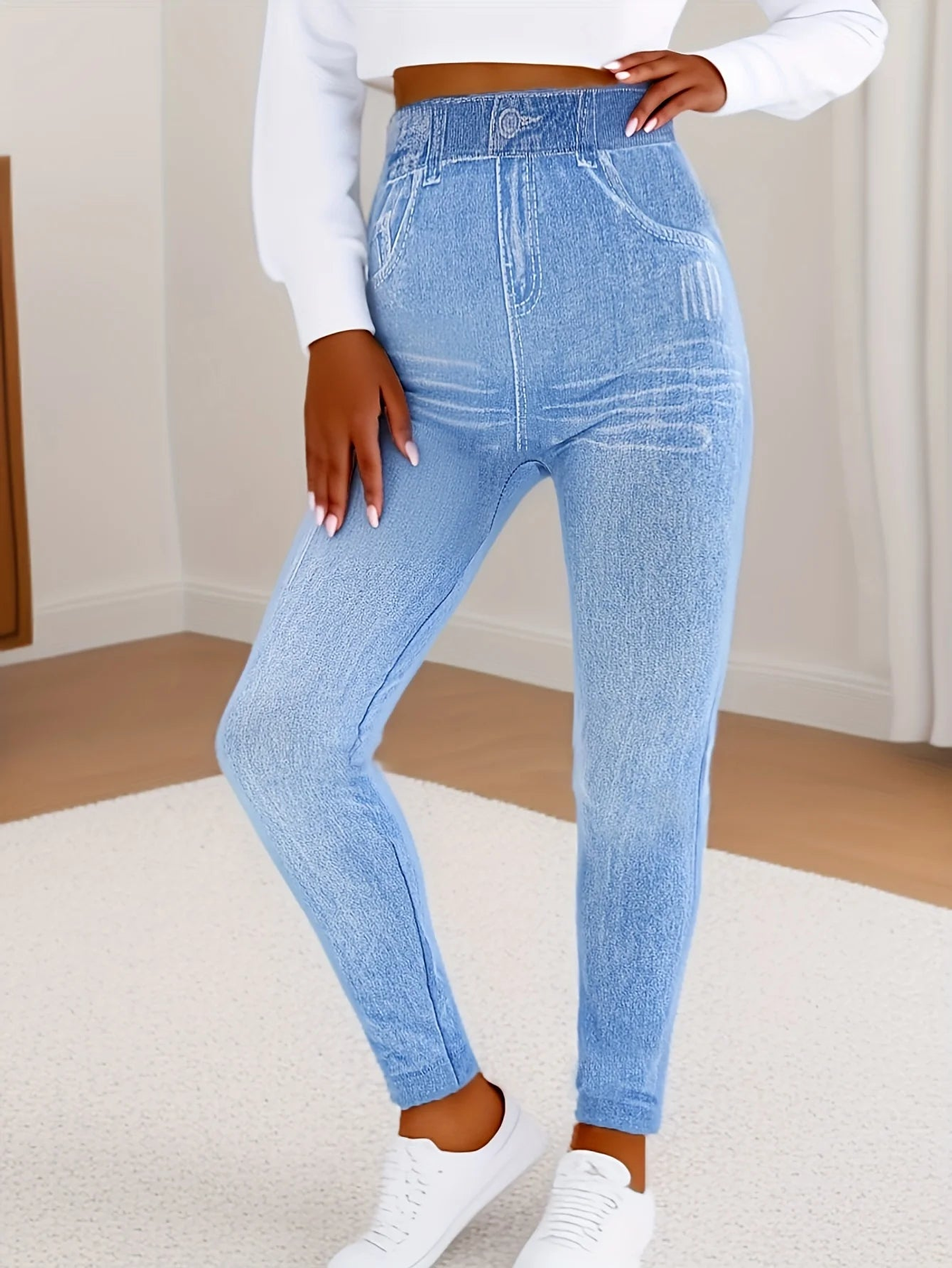 Nora- Faux Skinny Jean Leggings 1