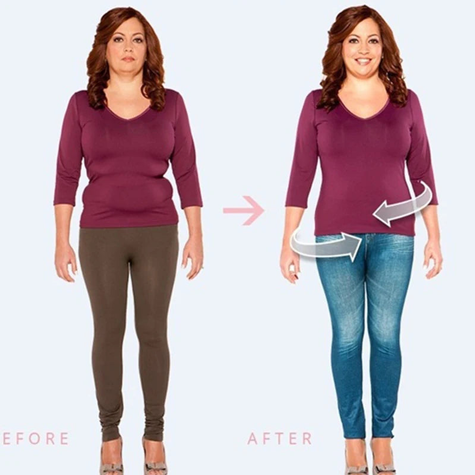 Nova- Faux Denim Print Leggings 19