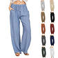 Riley- Linen Pocket Pants - thumbnail 3