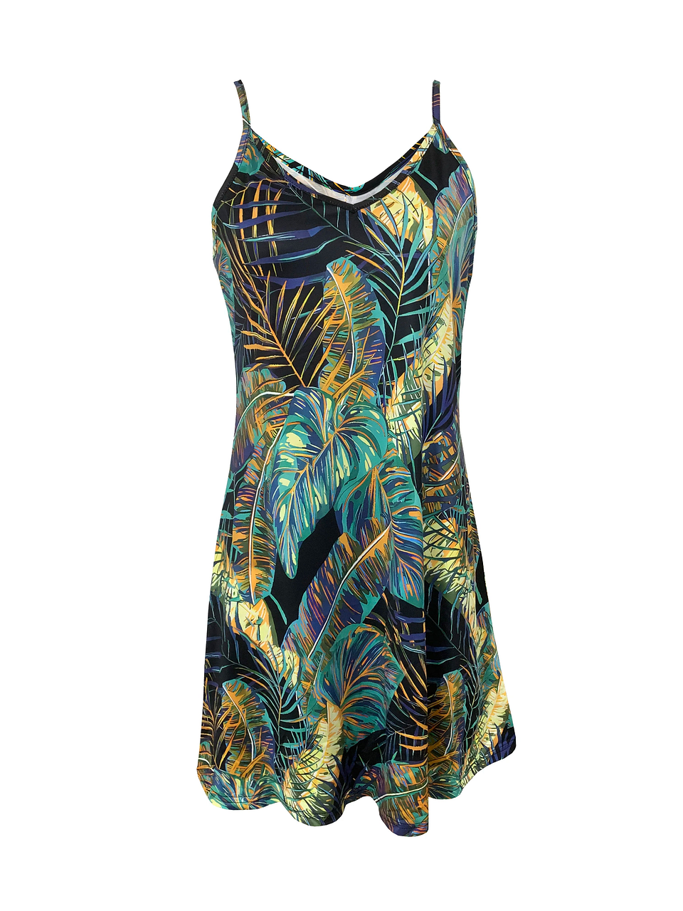 Cassia- Tropical Spaghetti Dress 4