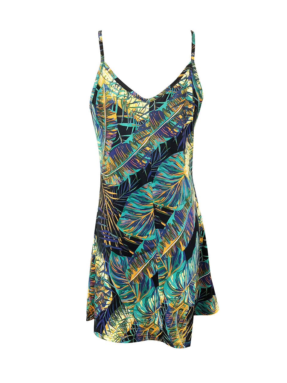 Cassia- Tropical Spaghetti Dress 5