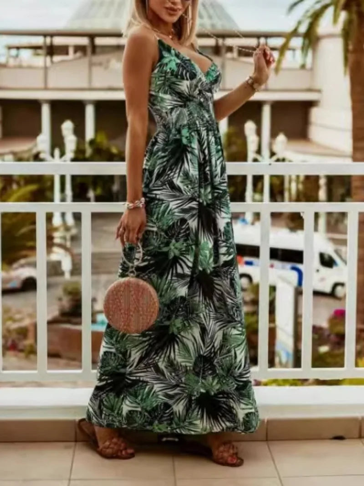 Thalassa- V-Neck Beach Sundress 10