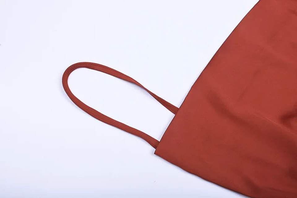 Feather- Satin  Midi Dress 19