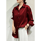 Goldie- Solid Color Blouse - thumbnail 2