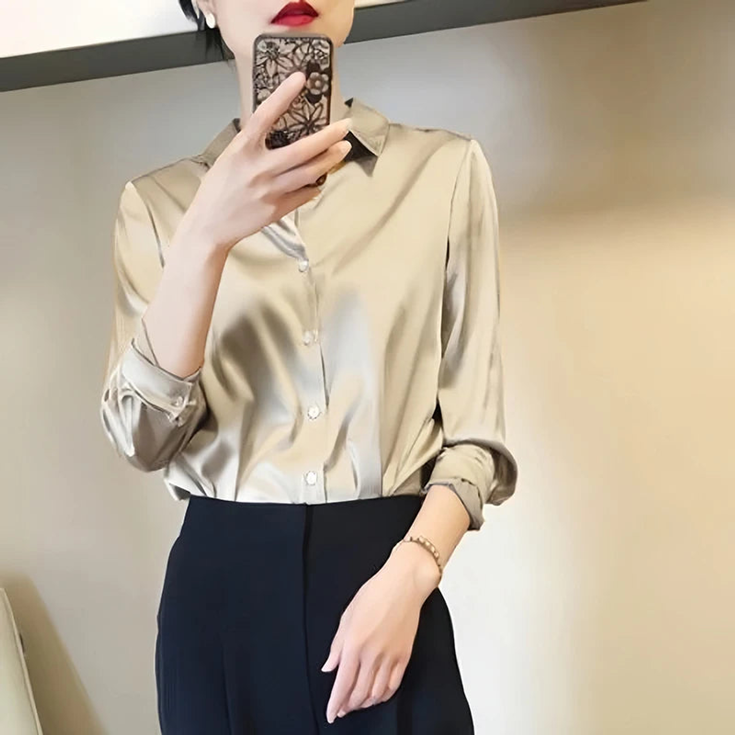 Goldie- Solid Color Blouse 3