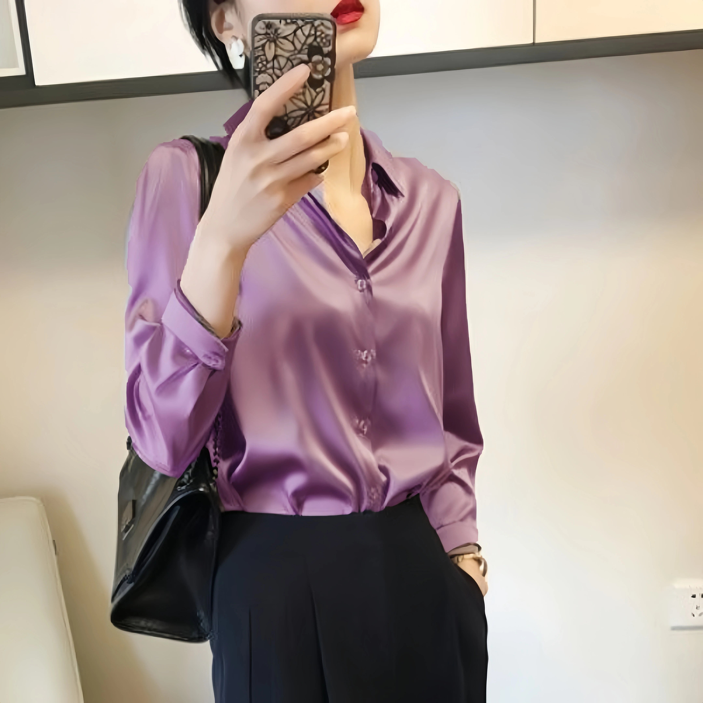 Goldie- Solid Color Blouse 12