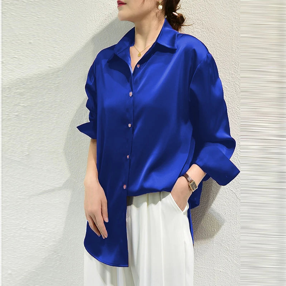 Goldie- Solid Color Blouse 23