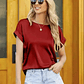 Giselle- Short Sleeve Blouse - thumbnail 1