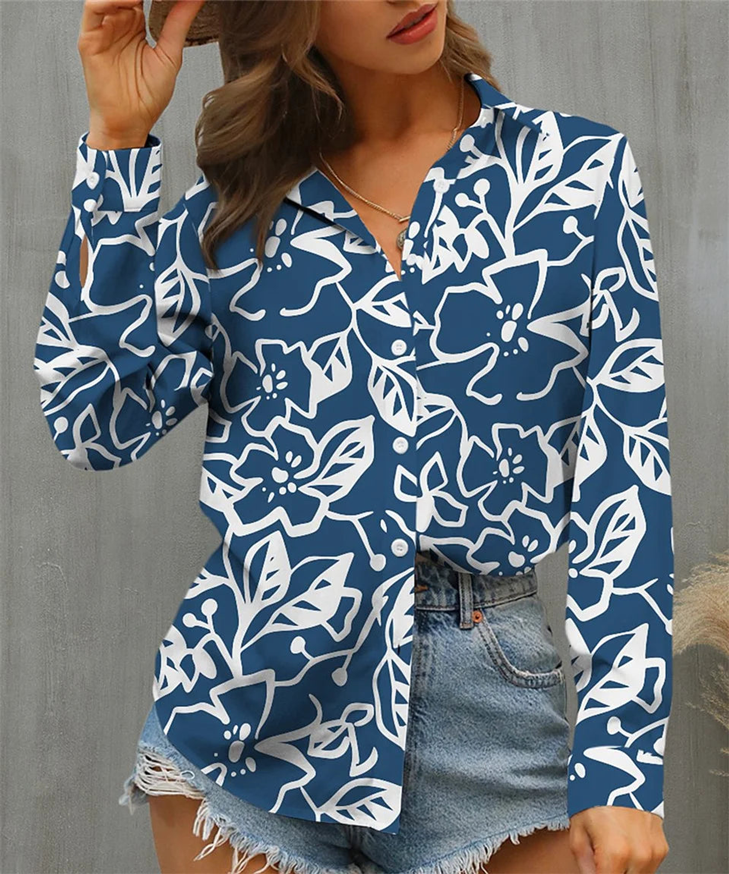 Heidi- Button Front Top 5