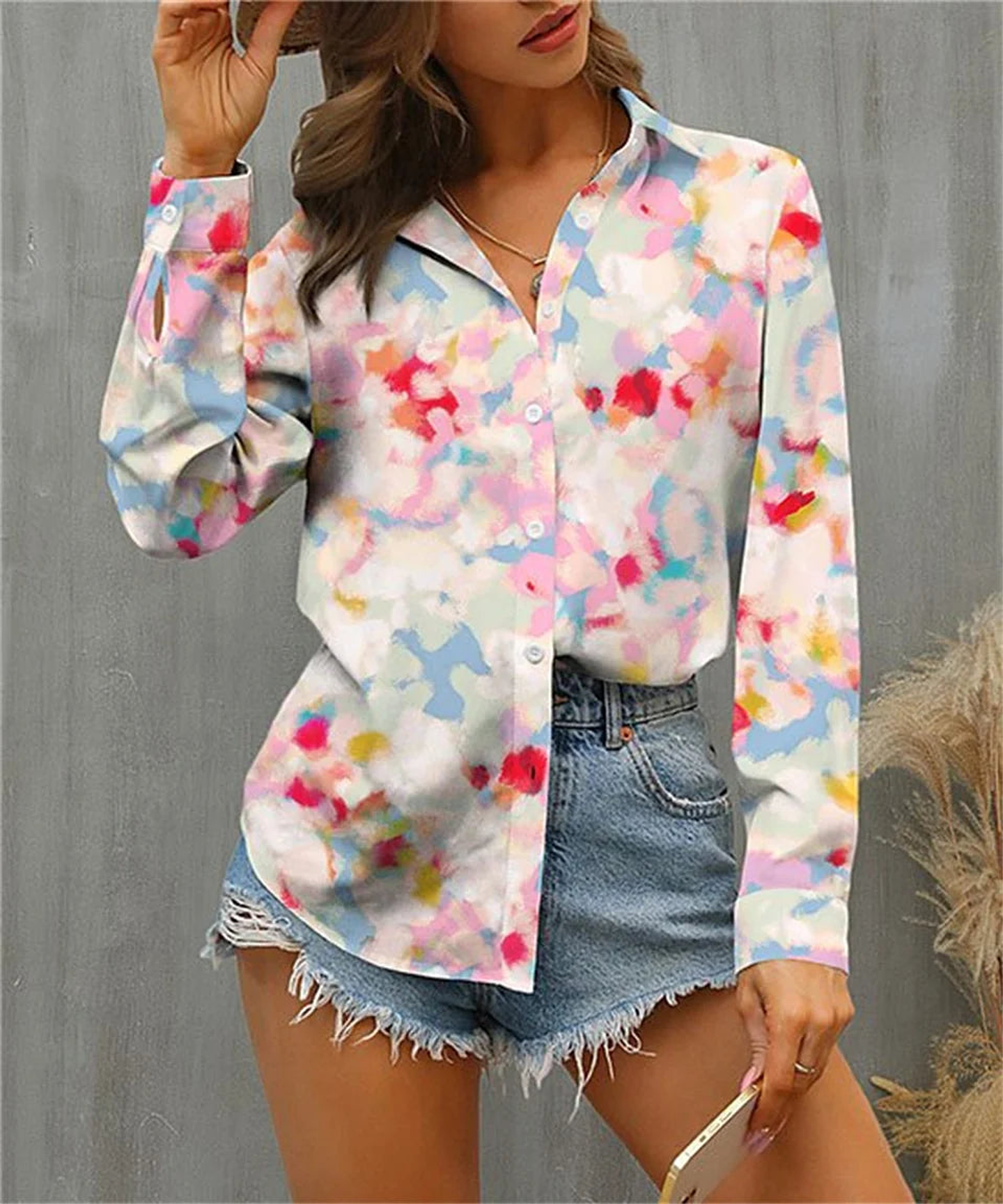 Heidi- Button Front Top 7