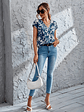 Allison- Floral V-Neck Blouse - thumbnail 6