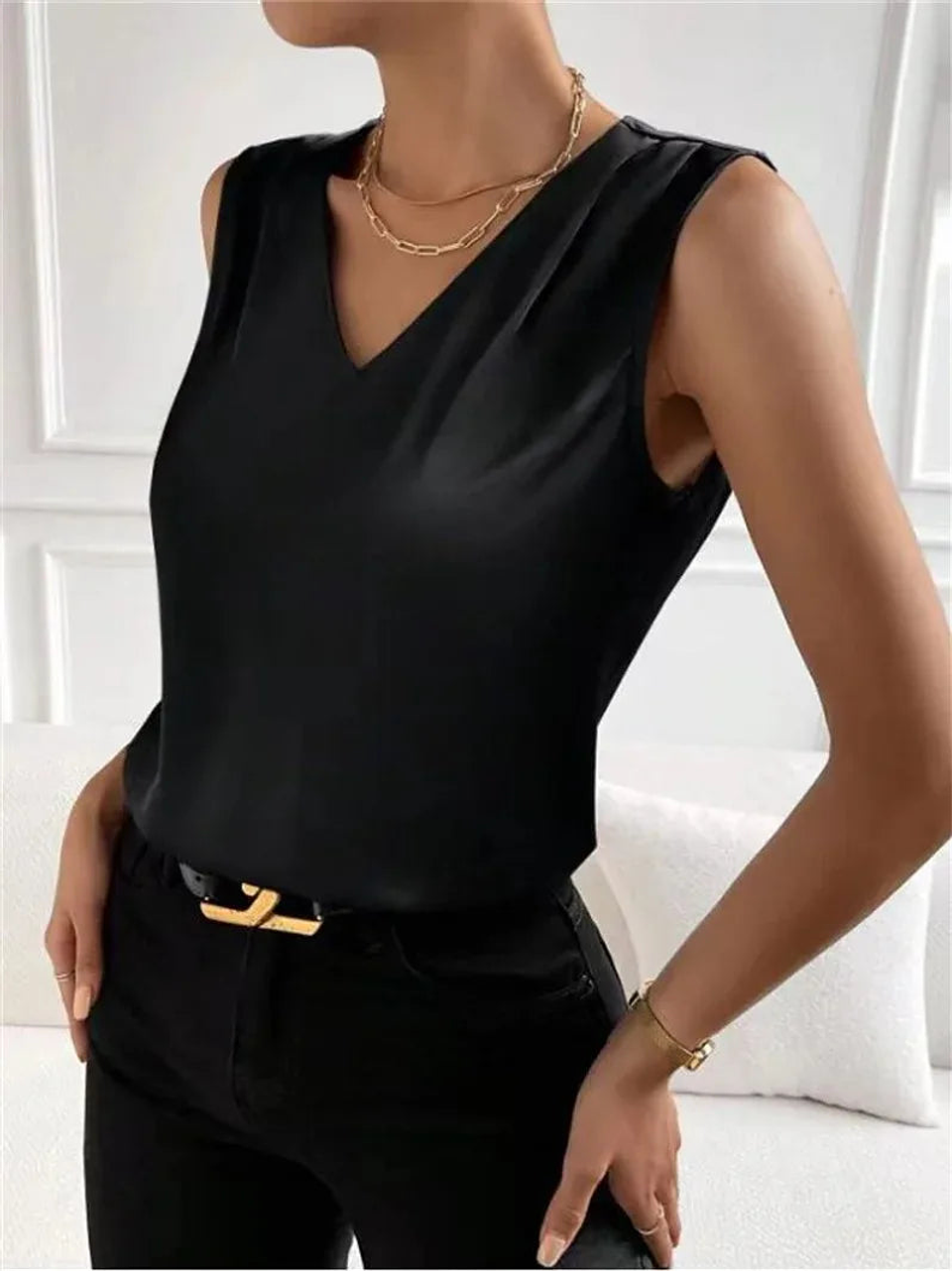 Chelsea- Elegant V-Neck Vest 4