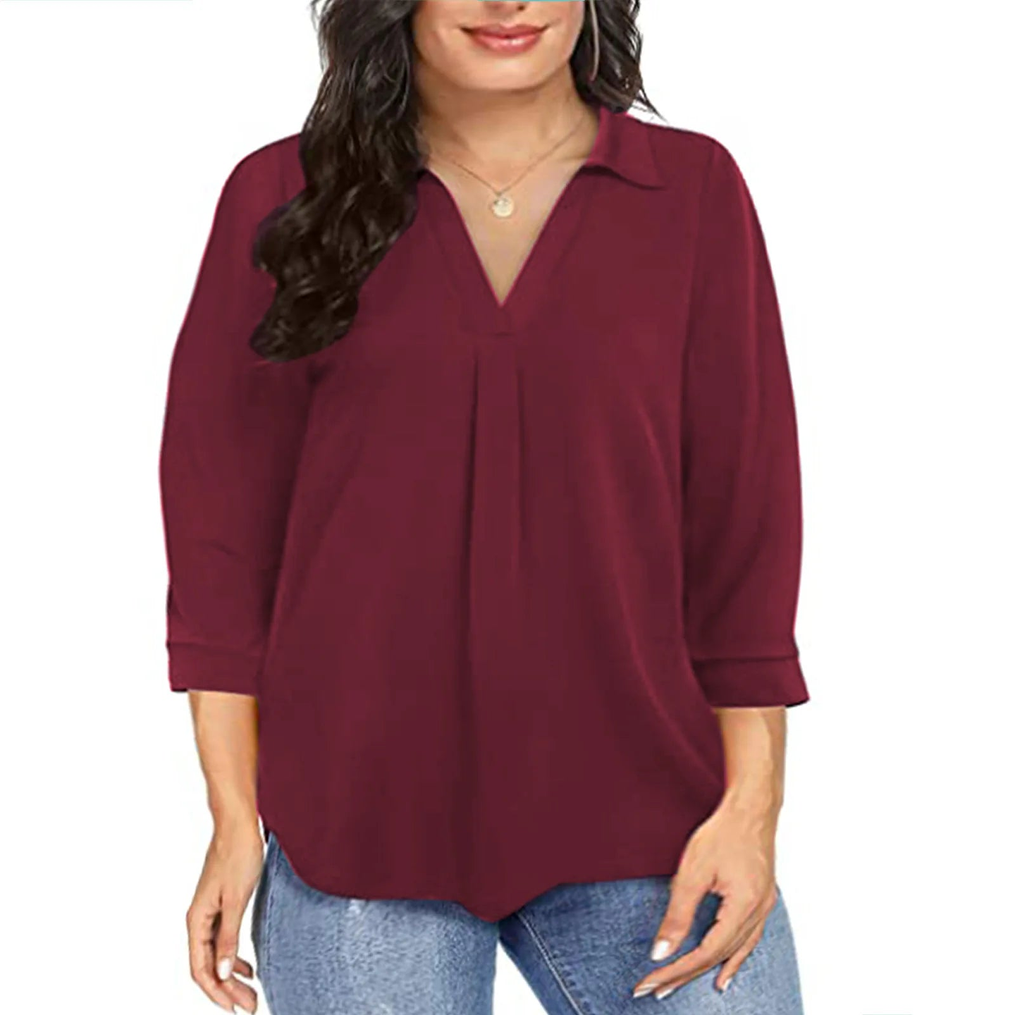 Emily- Plus Size Chiffon Top 1