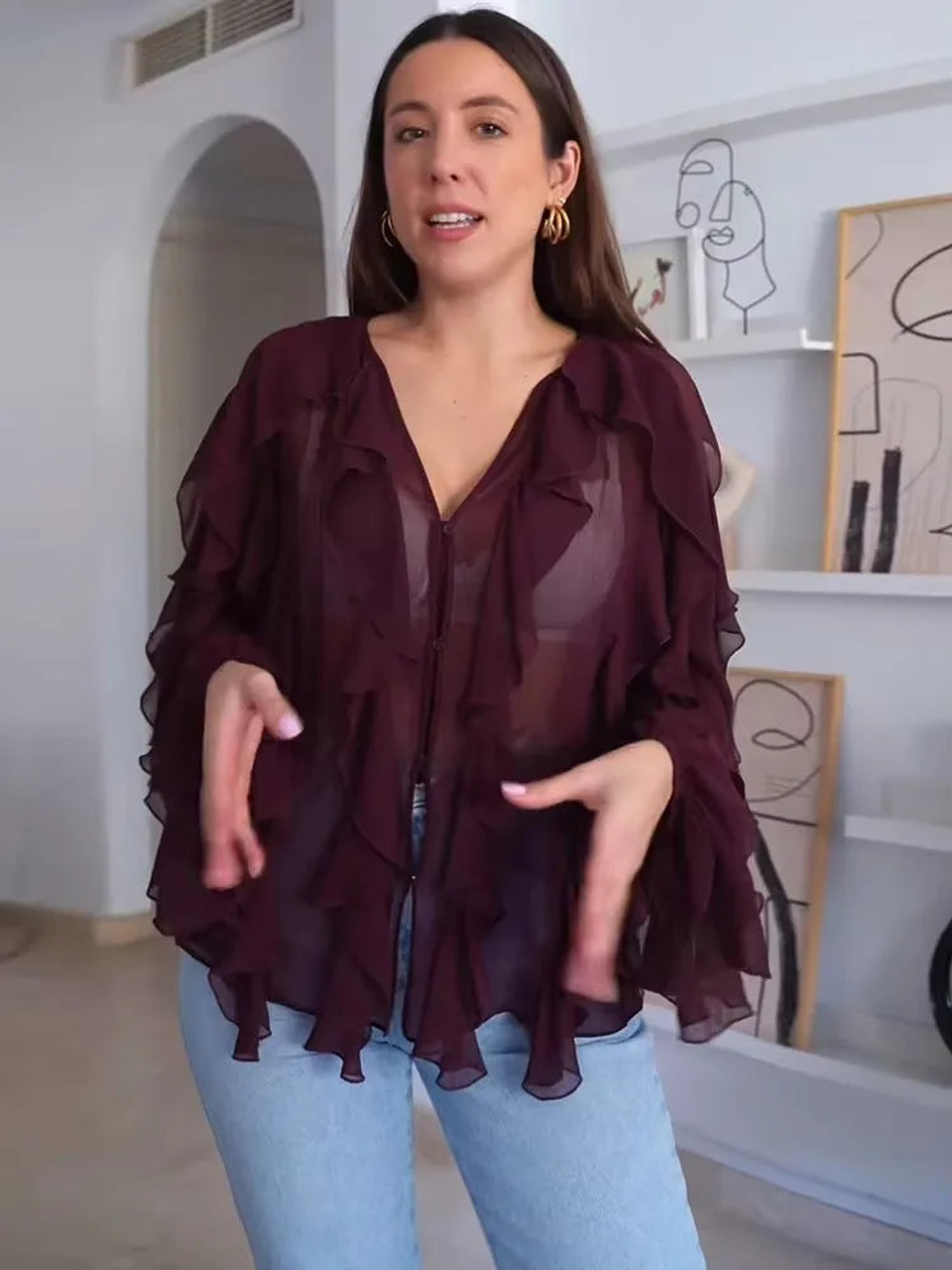 Jasmine- Ruffle Blouse 2