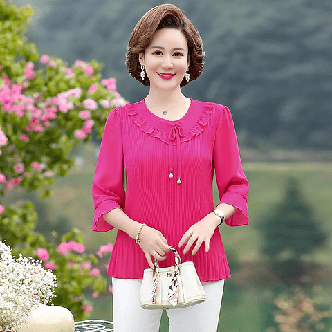 Presley- O-Neck Blouse