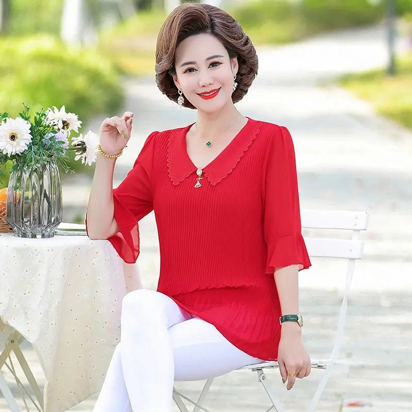 Presley- O-Neck Blouse 34