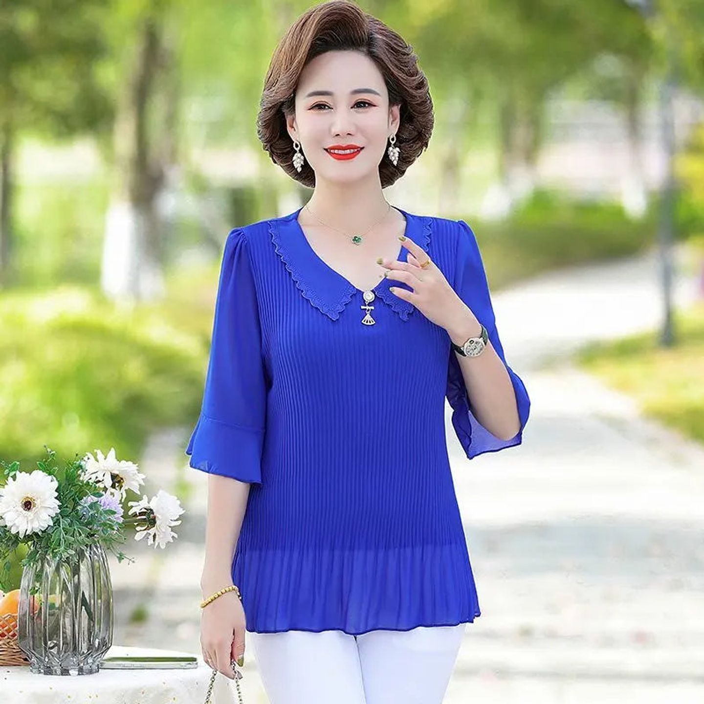 Presley- O-Neck Blouse 35