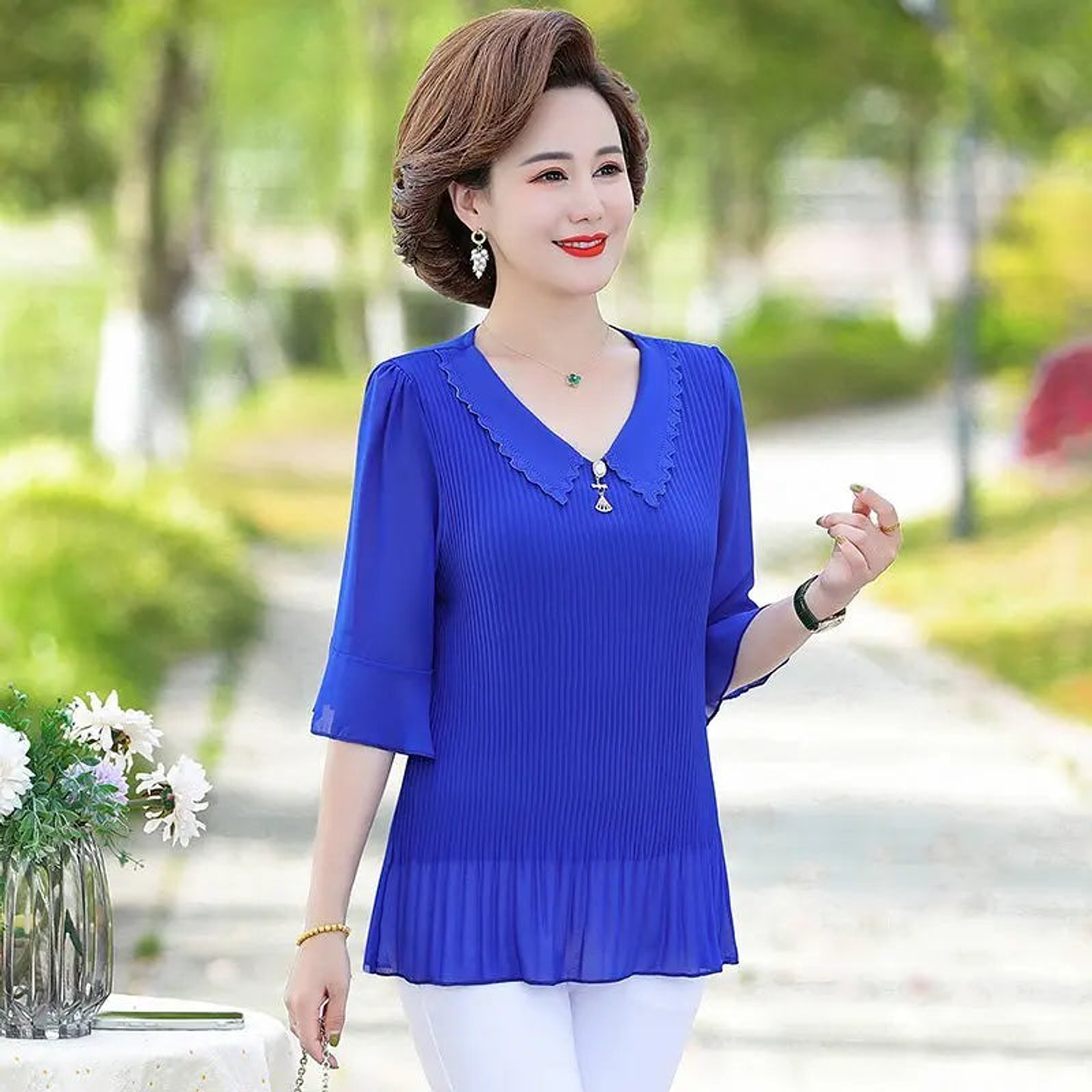 Presley- O-Neck Blouse 36