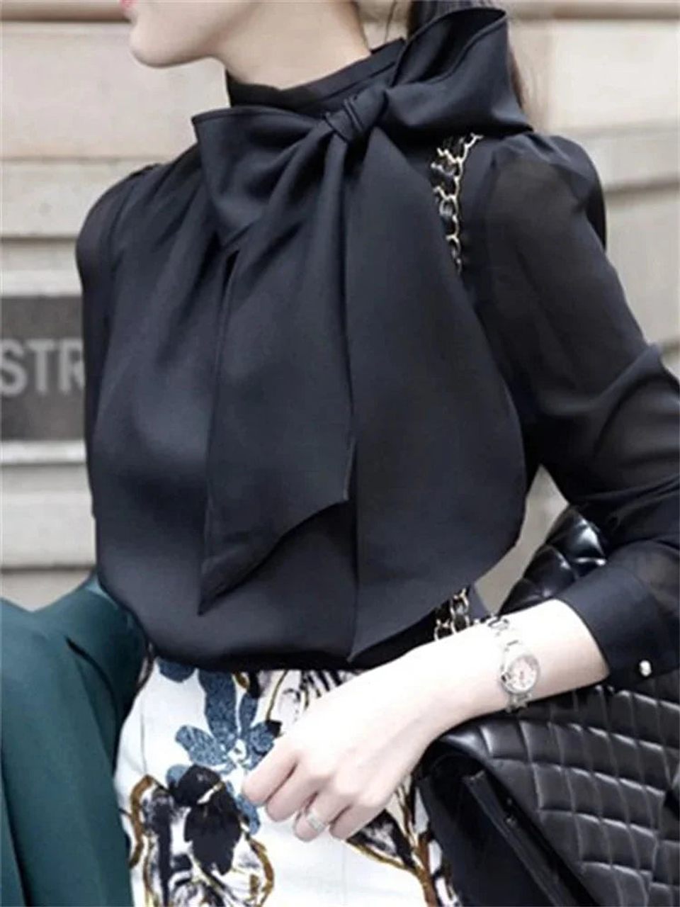 Poppy- Bow Tie Blouse 2