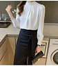 Priscilla- Satin Collar Blouse - thumbnail 14