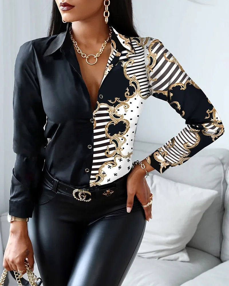 Queenie- Spliced Vintage Shirt 15