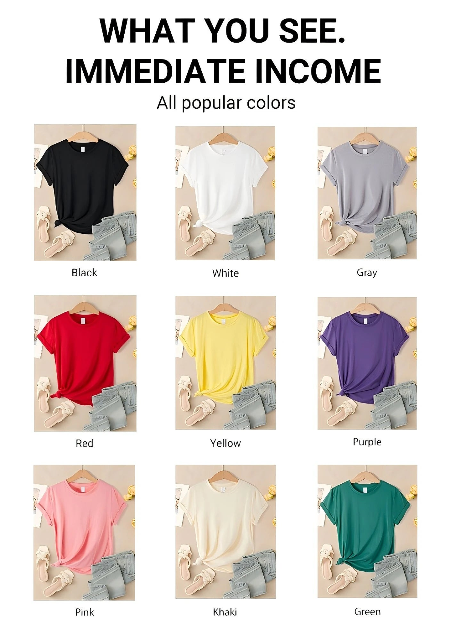 Natasha- Solid Color T-Shirt 11