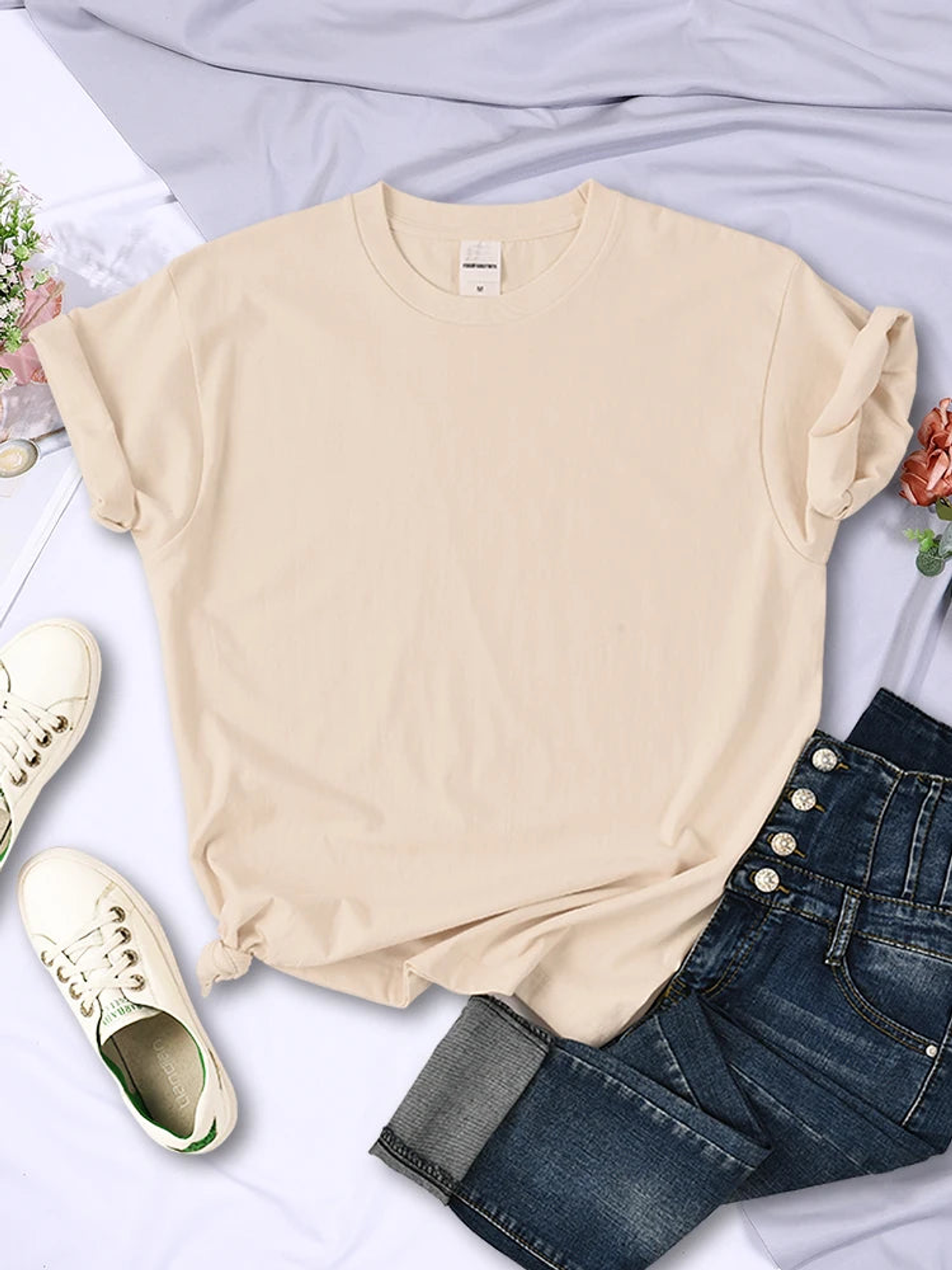 Natasha- Solid Color T-Shirt 20