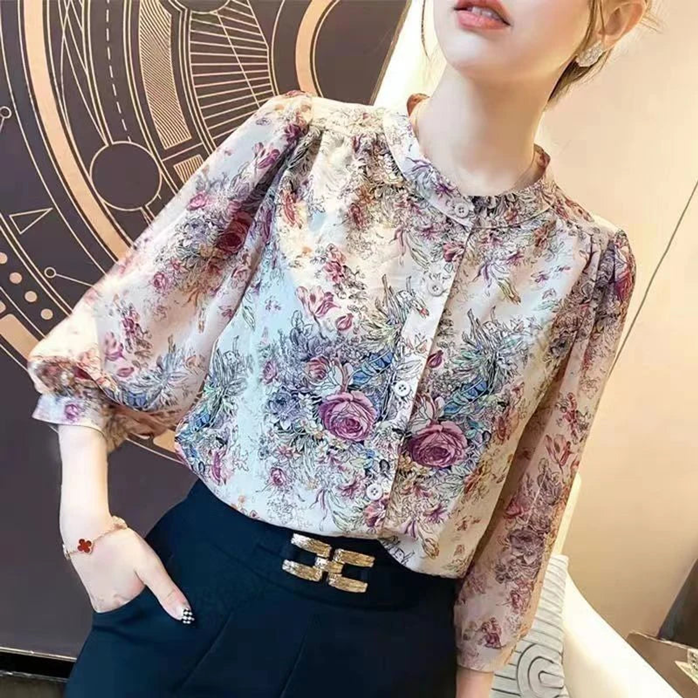 Natalie- Vintage Elegant Shirt 1