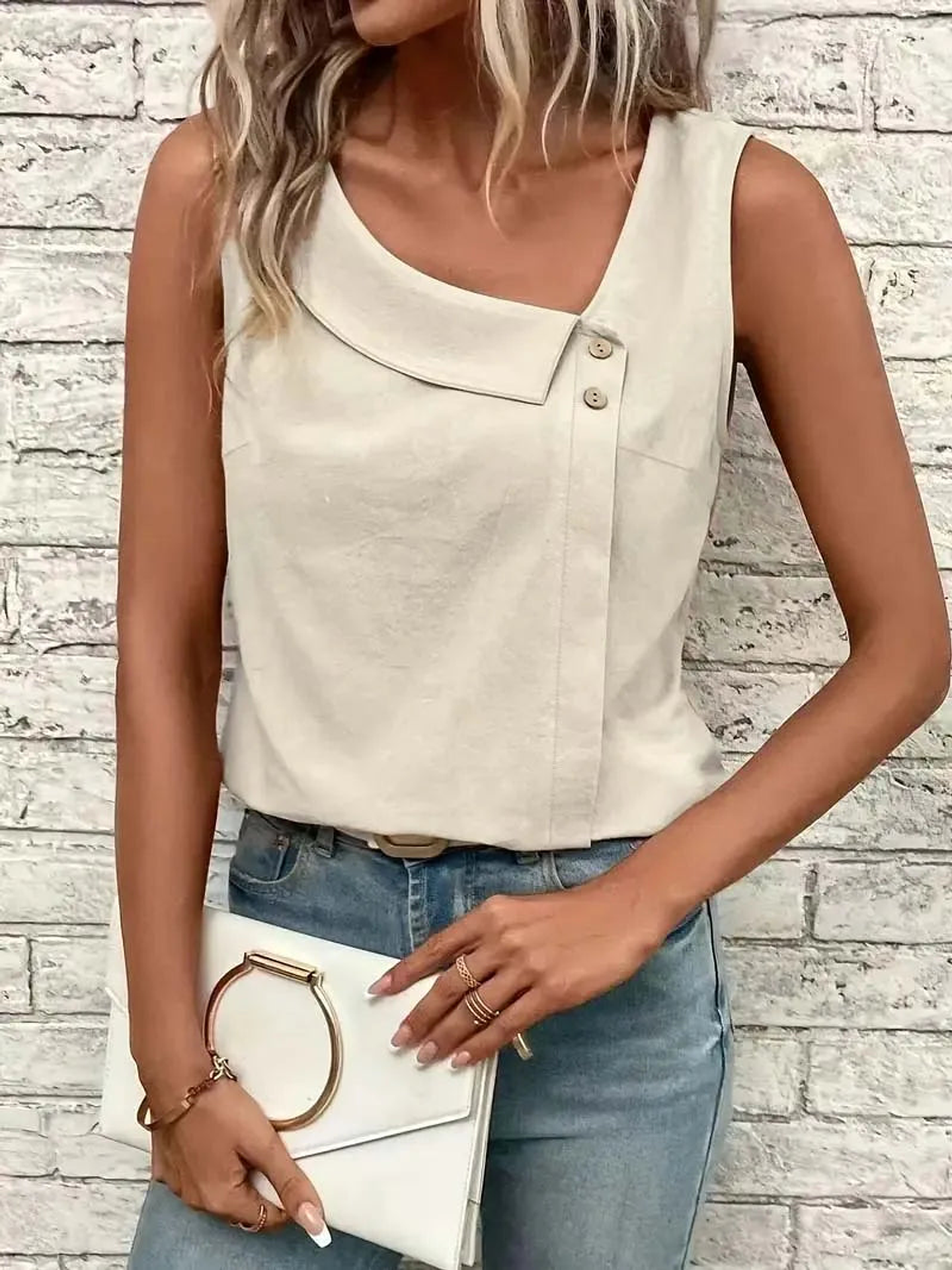 Lúcia- Slanted Neck Top 18