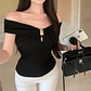 Ruby- Elegant Off-Shoulder Top - thumbnail 1