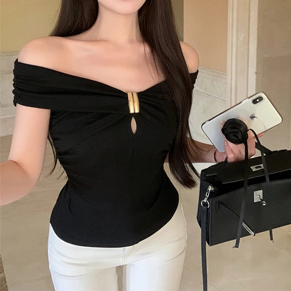 Ruby- Elegant Off-Shoulder Top 1