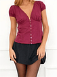 Ava- V-Neck Top - thumbnail 1