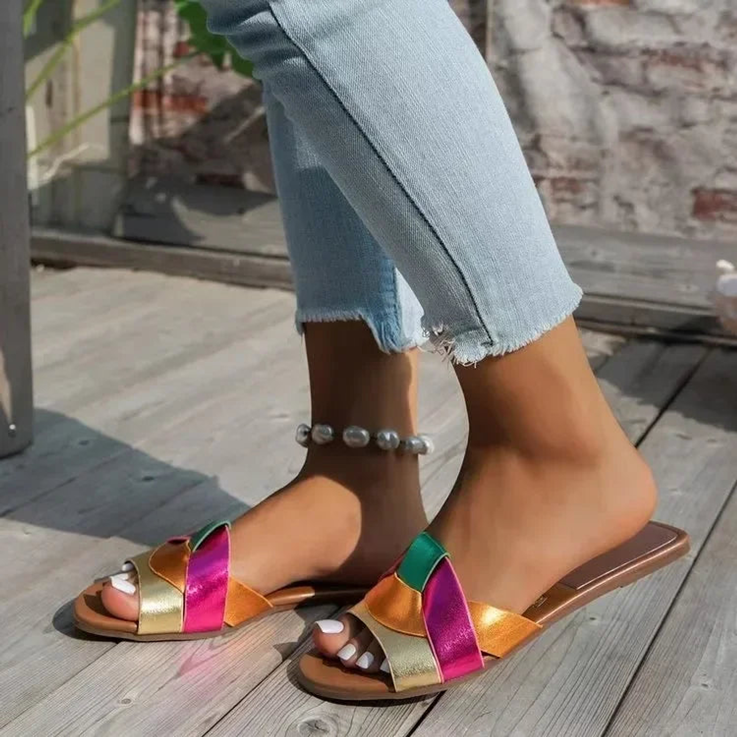 Brianna- Solid Color Sandals 7