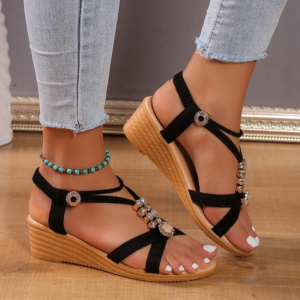 Eléonore- Solid Color Wedges 1