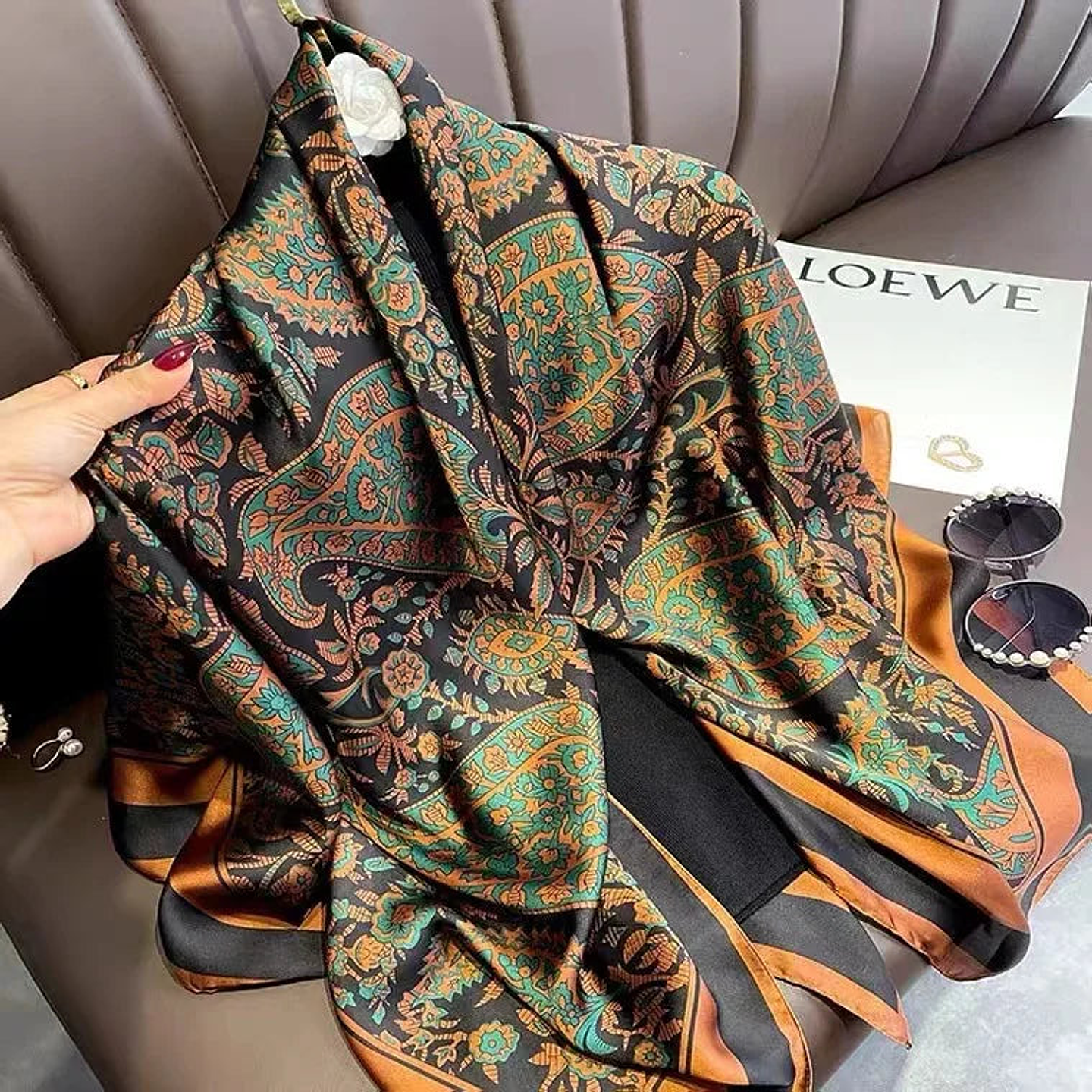 Liv- Majestic Print Scarf 6
