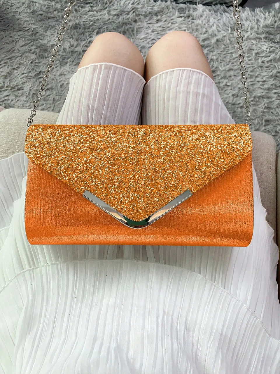 Odette- Pleated Satin Bag 56