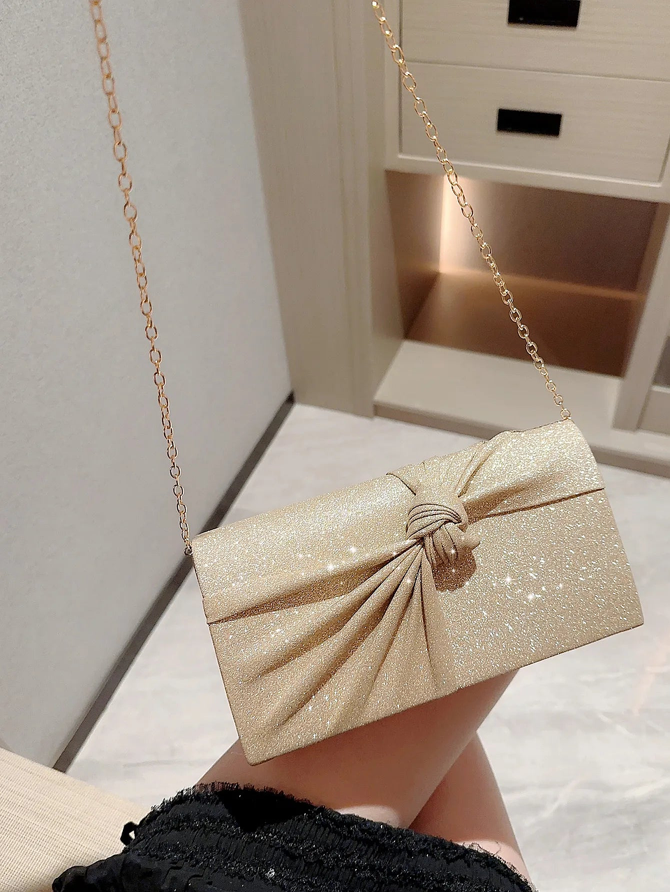 Thea- Velvet Flap Evening Bag 6