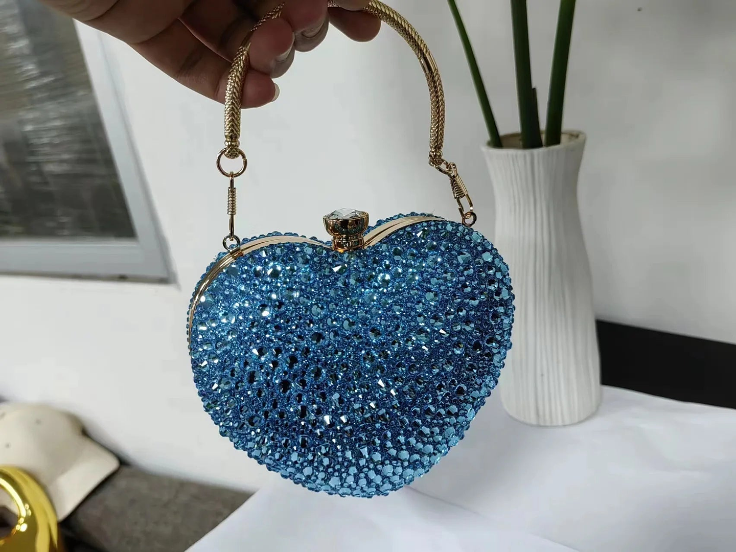 Flora- Glittery Clutch Bag 14