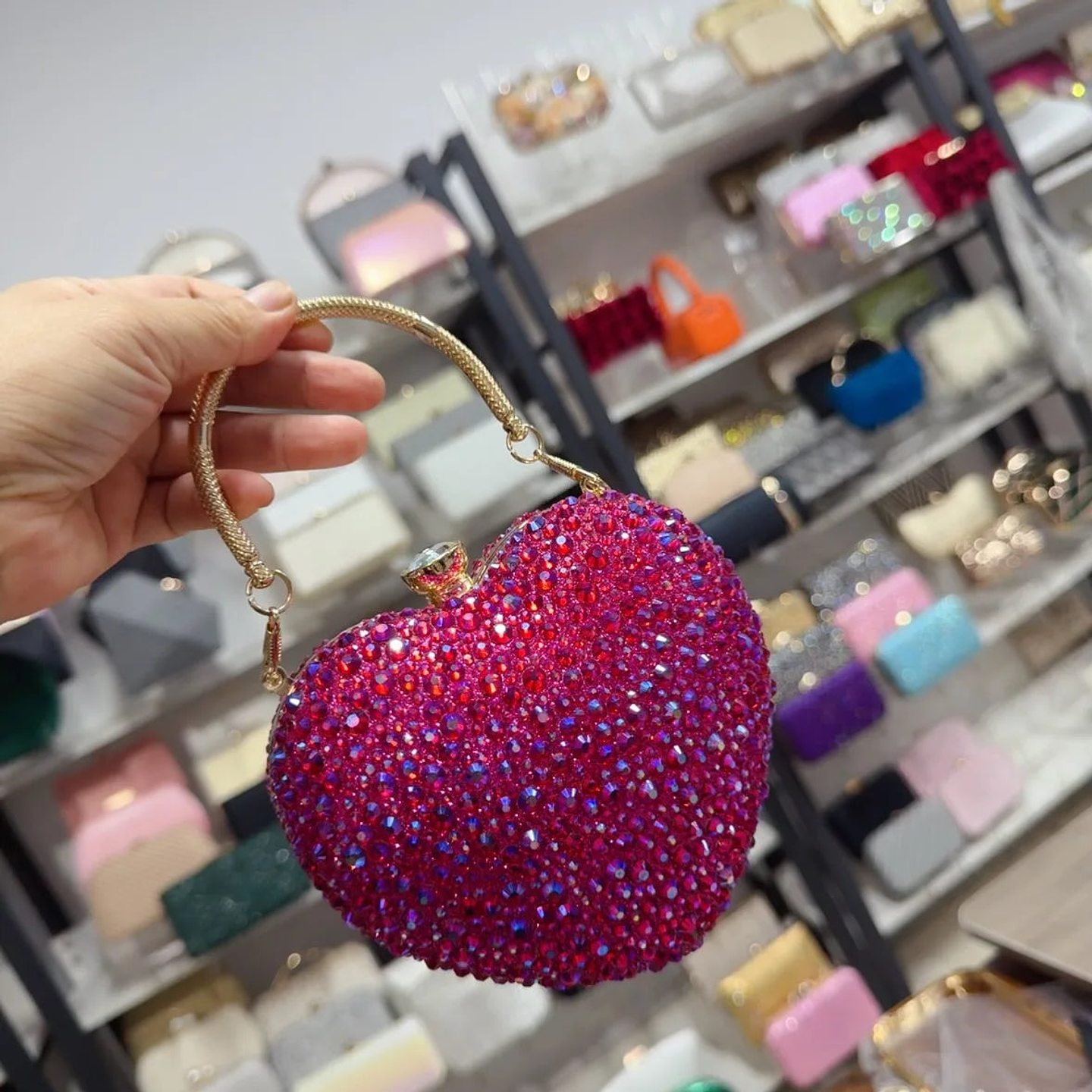 Flora- Glittery Clutch Bag 19