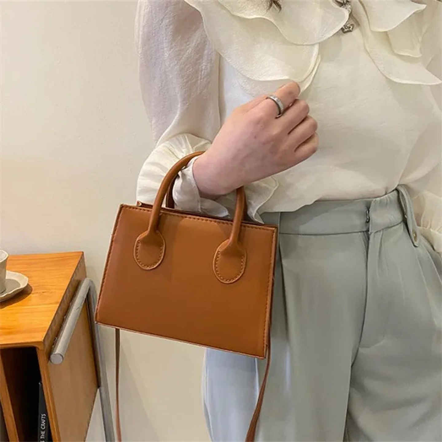 Alethea- Trendy Square Handbag 12