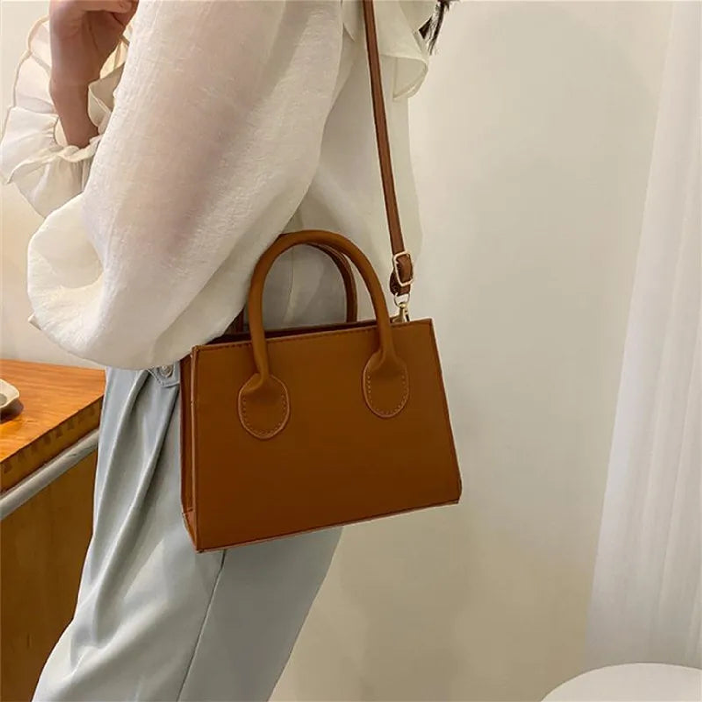 Alethea- Trendy Square Handbag 13