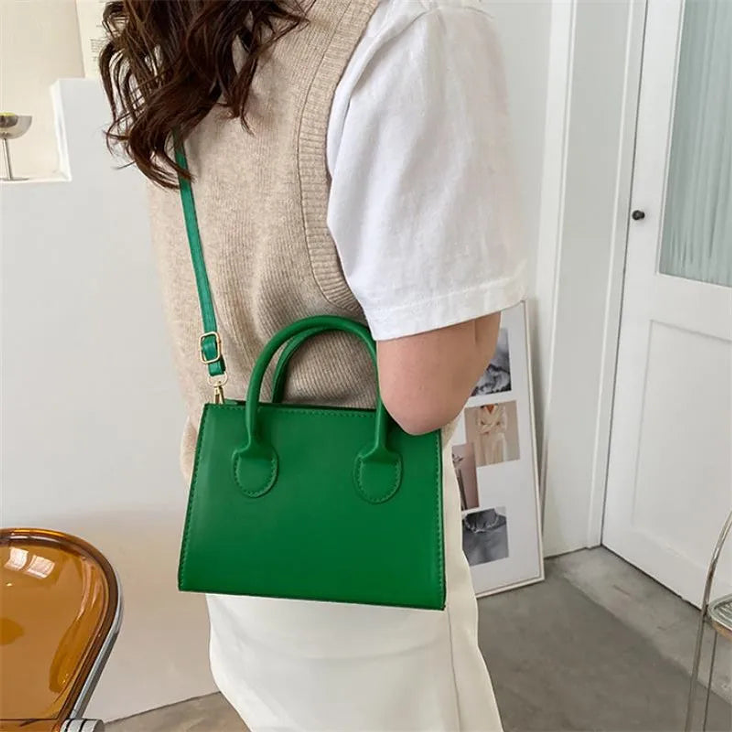 Alethea- Trendy Square Handbag 16