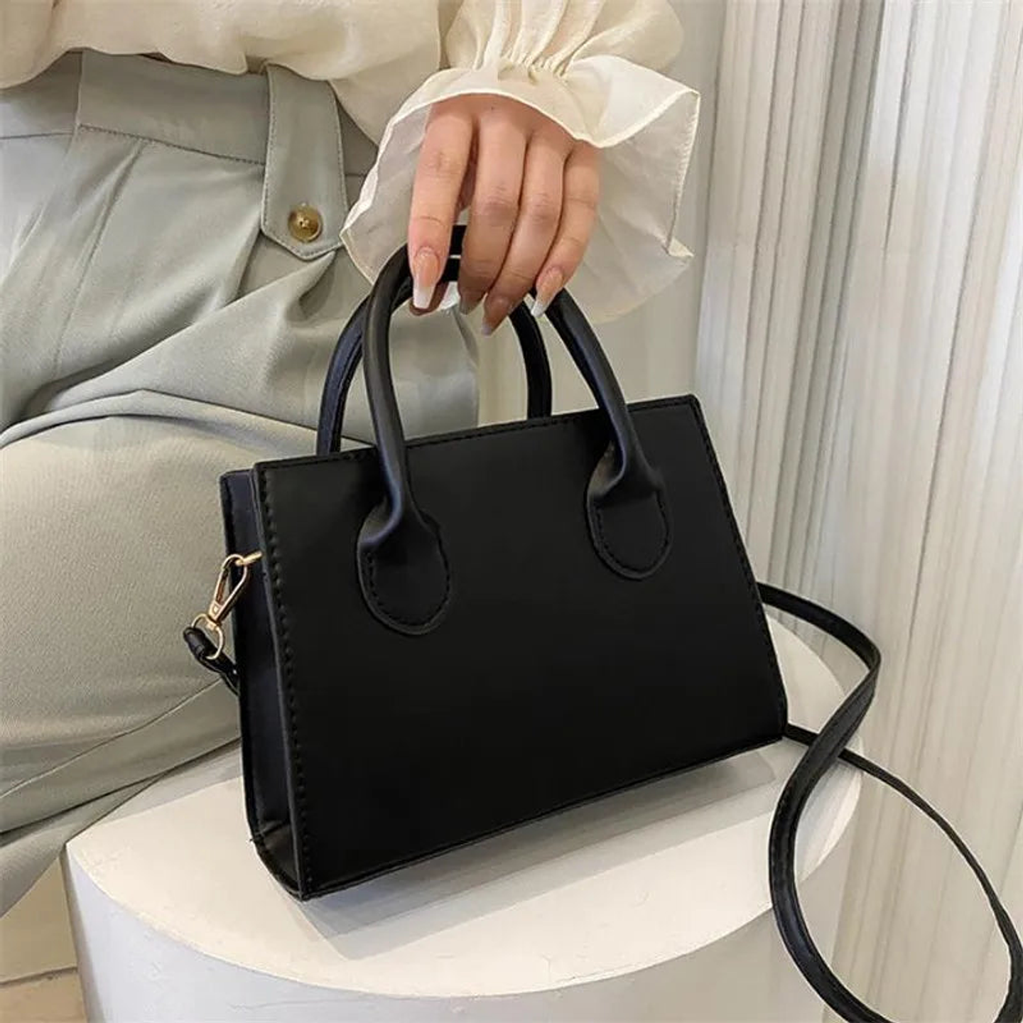 Alethea- Trendy Square Handbag 43