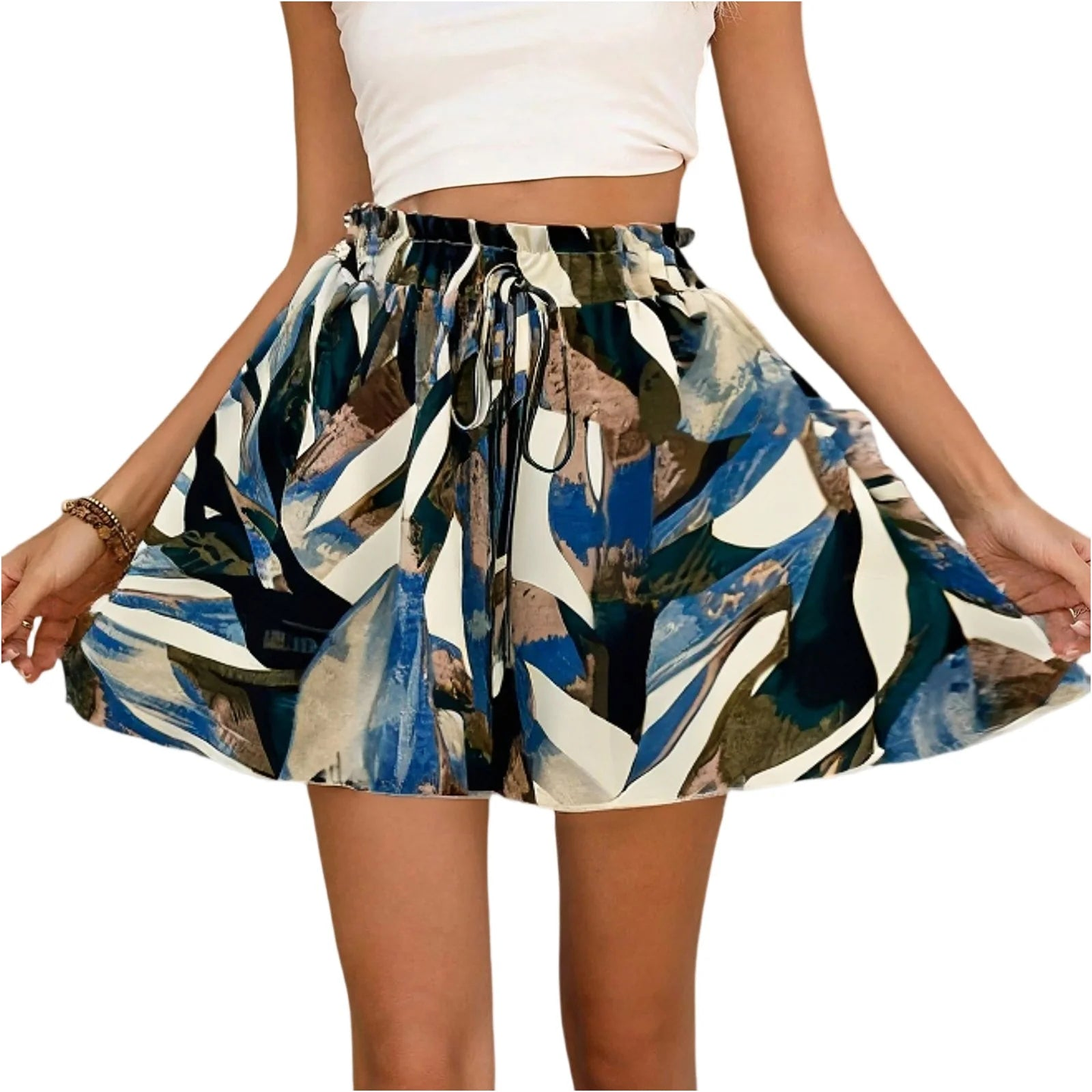 Vada- Bohemian Drawstring Shorts 7