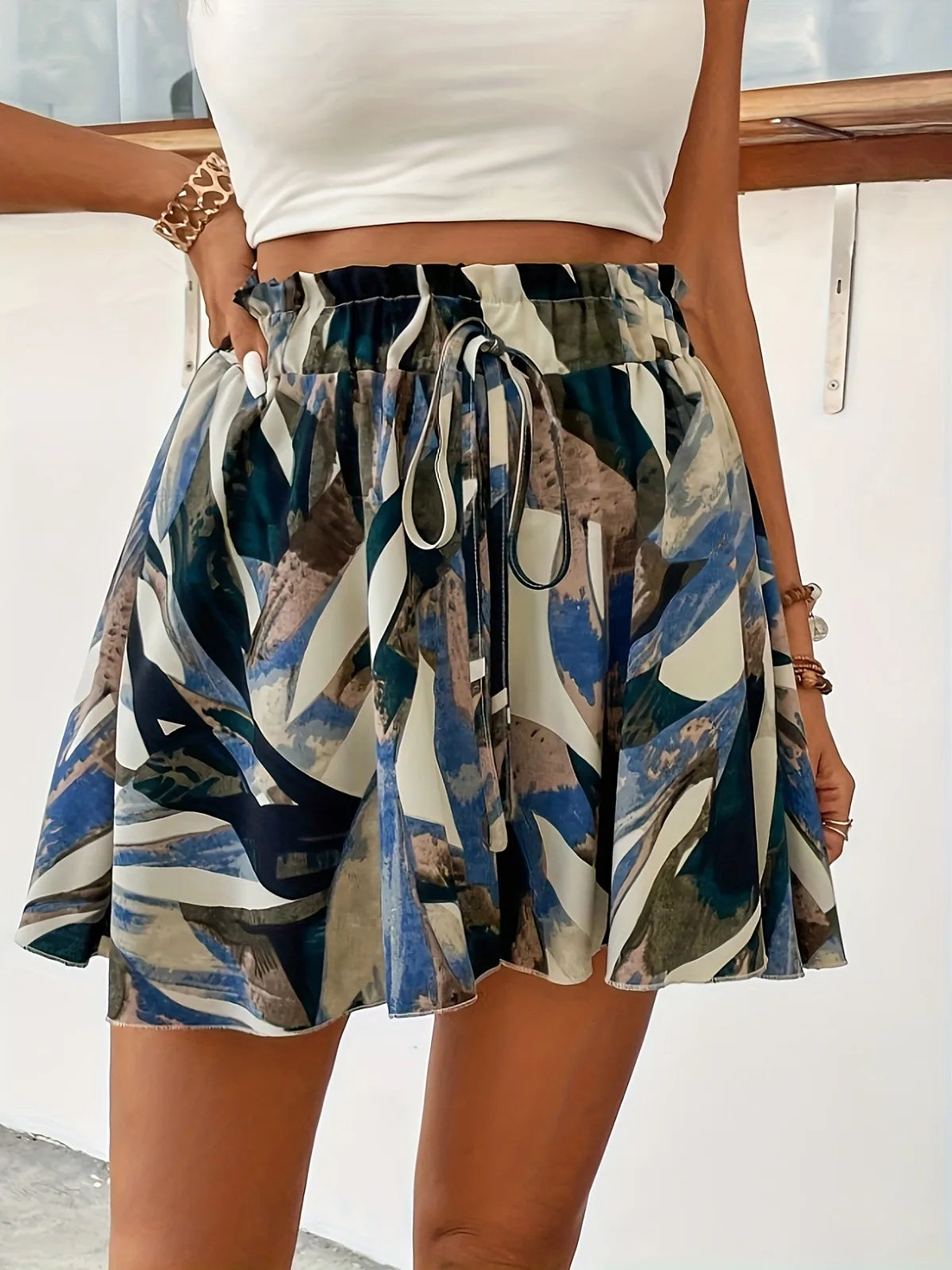 Vada- Bohemian Drawstring Shorts 20