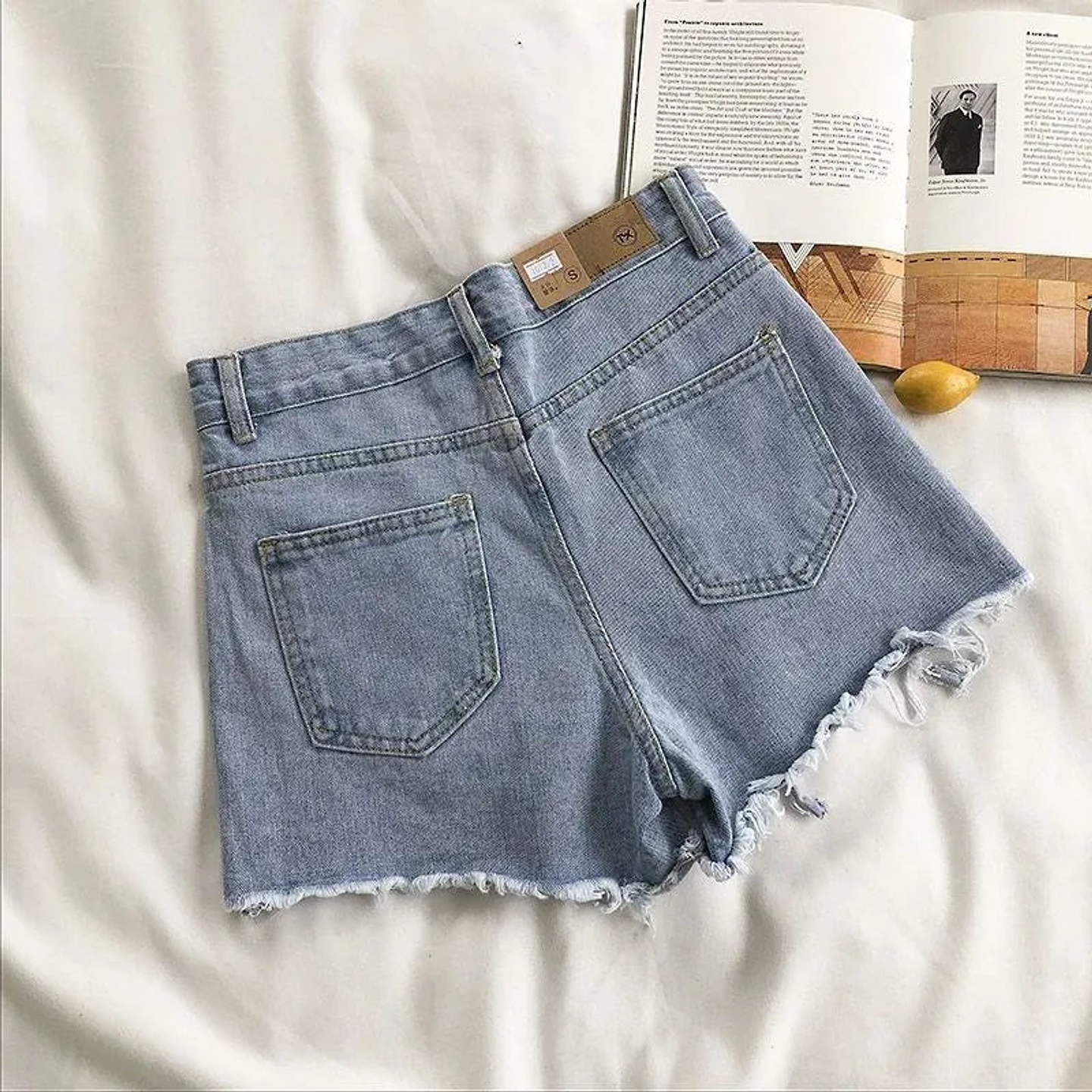 Wren- Ripped Denim Shorts 4