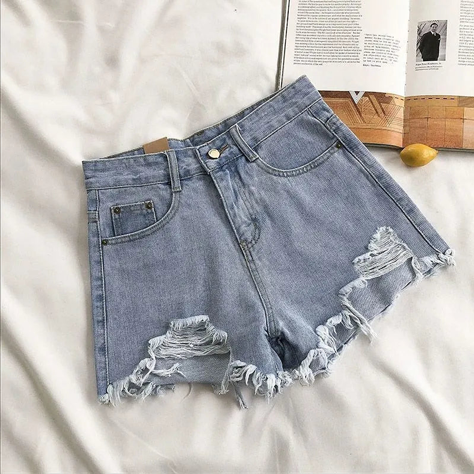 Wren- Ripped Denim Shorts 1