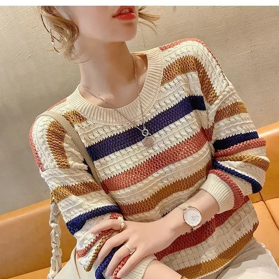 Caoimhe- Striped Knitted Top 3