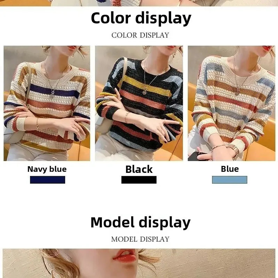 Caoimhe- Striped Knitted Top 4